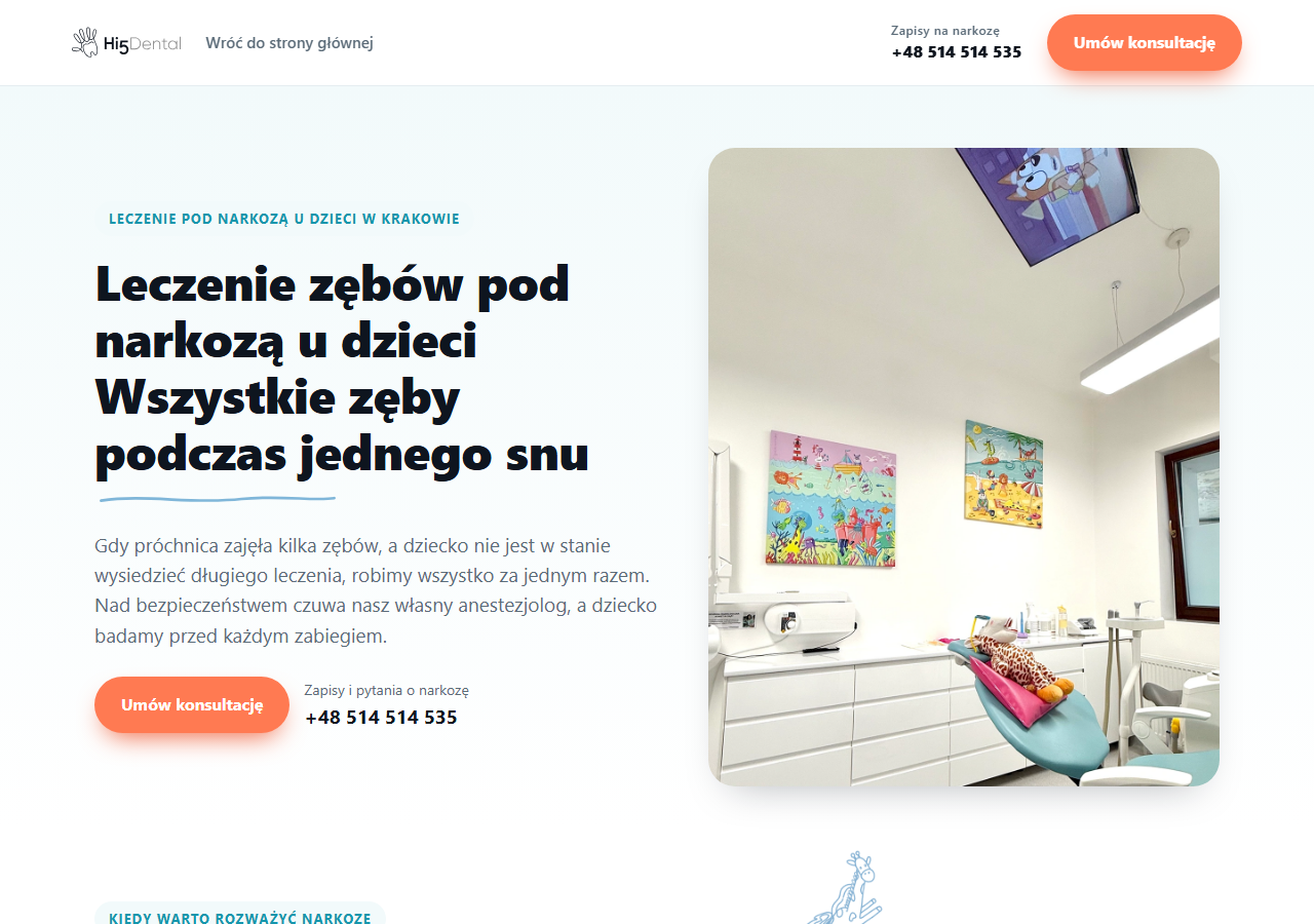 Nowy landing narkozy