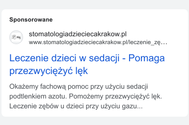 Obecna reklama Google Hi5 Dental
